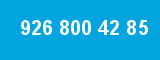 926 800 42 85 926 800 42 85